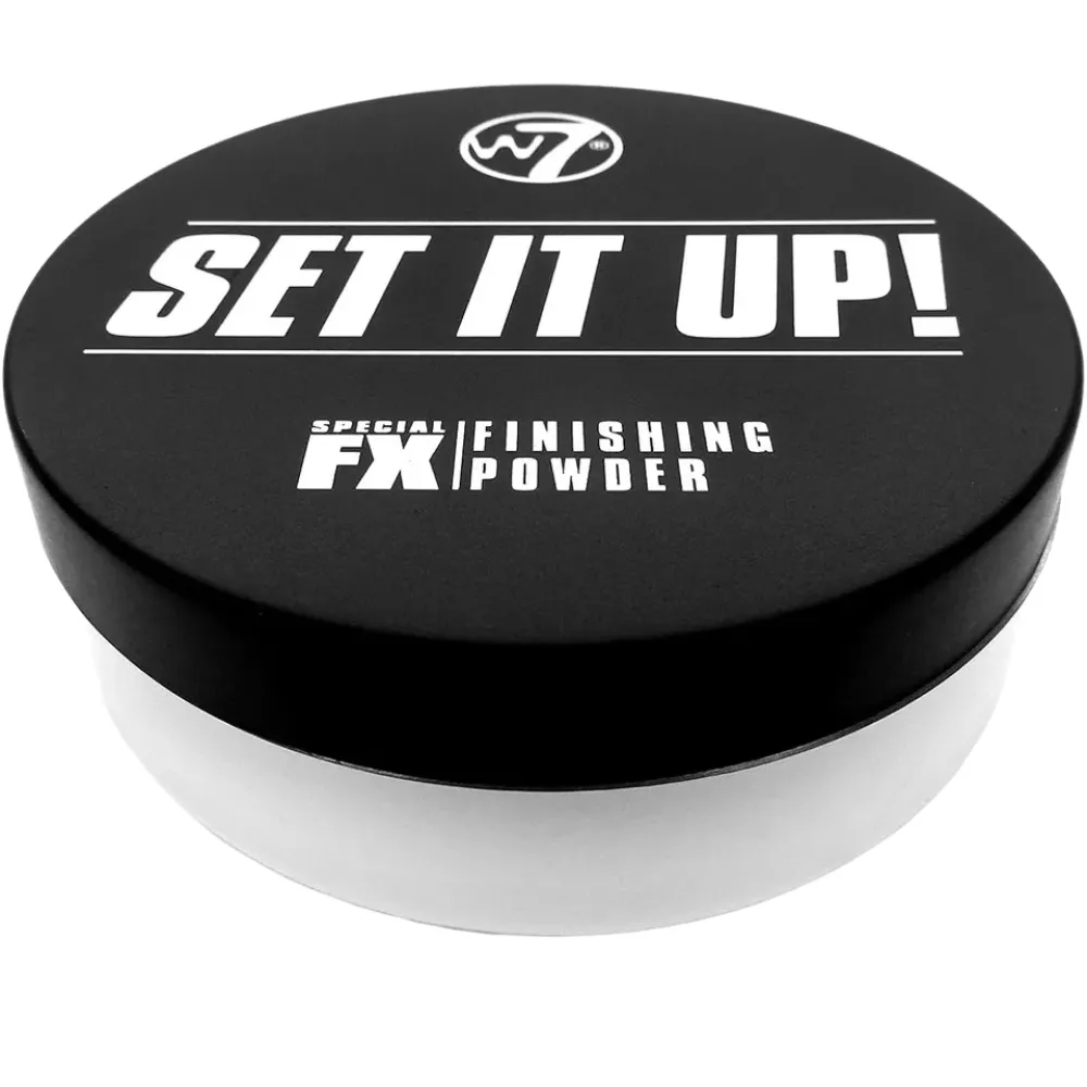 W7 Set It Up Loose Setting Powder - Translucent Blurring Powder for All Skin Tones