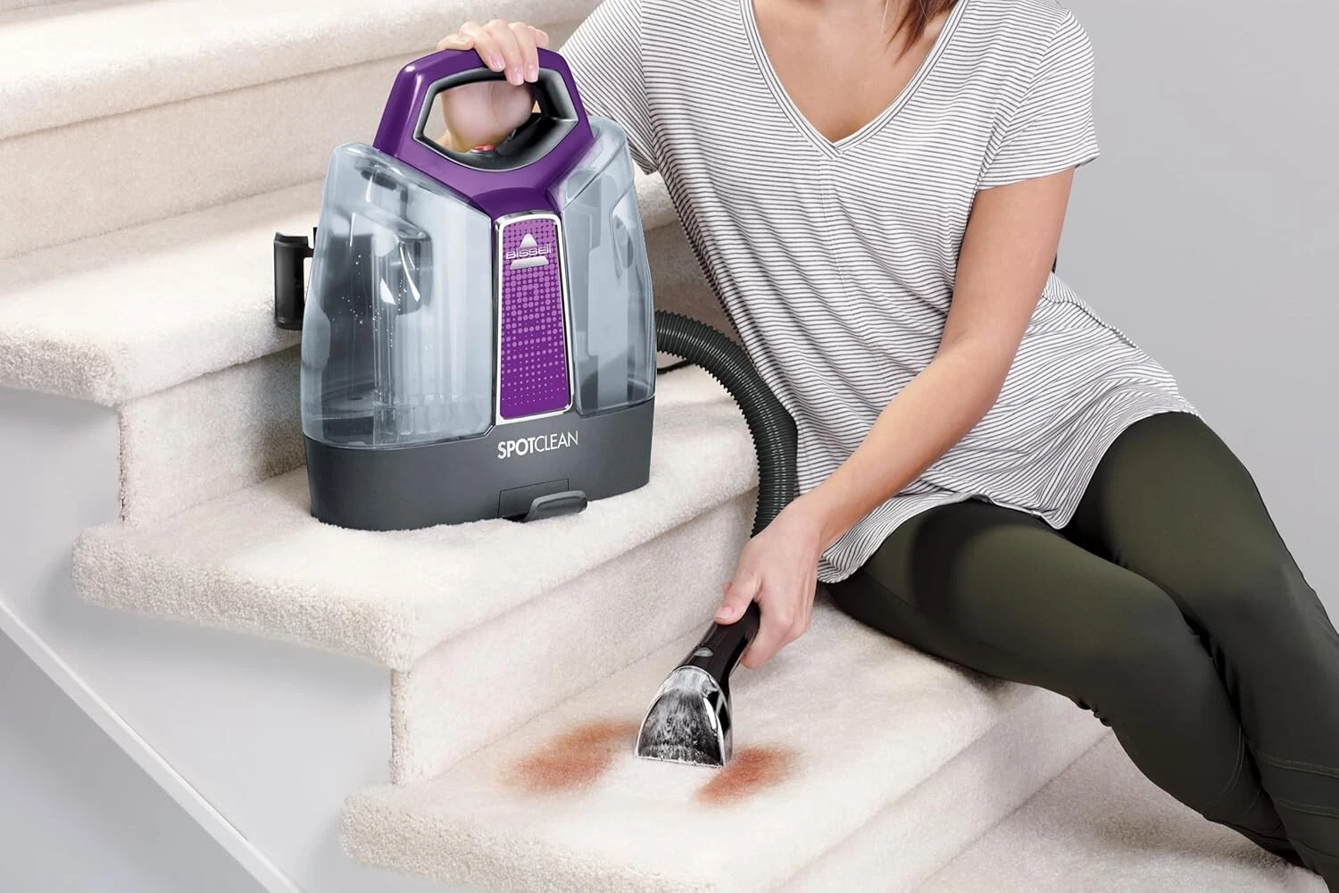 BISSELL SpotClean 36984 Draagbare Vlekkenreiniger voor Tapijt en Bekleding, Paars