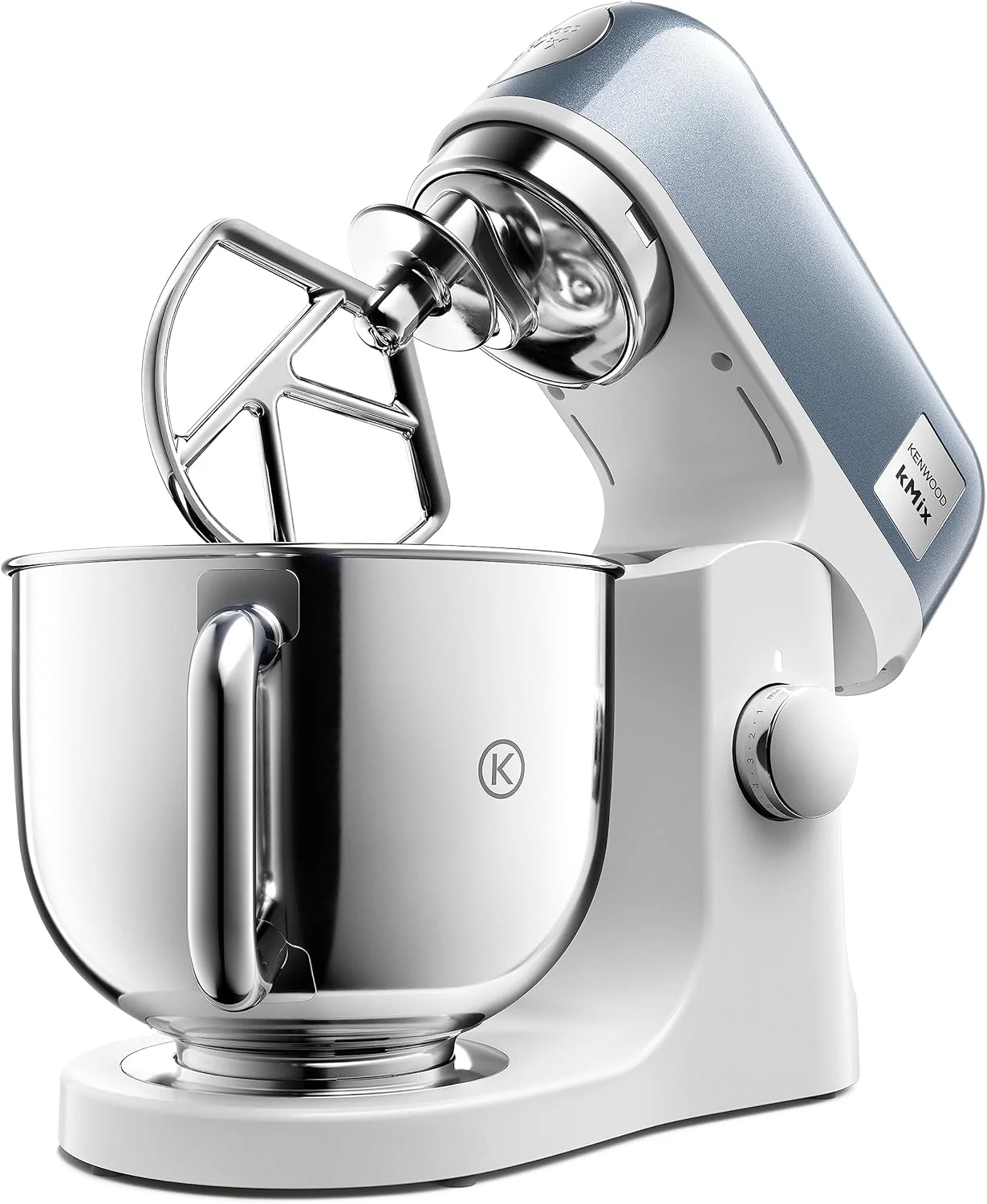 Kenwood kMix KMX750RD keukenmachine, 5 l roestvrijstalen kom, Safe-Use-veiligheidssysteem, metalen behuizing, 1000 watt, incl. 3-delige patisserieset en spatdeksel, rood