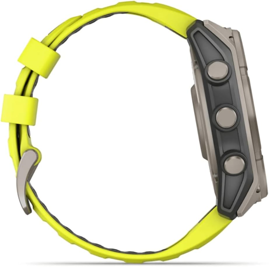 Unisex Fēnix 8 Solar Sapphire GPS Uhr, Graphit-Titanium Titan, 51mm