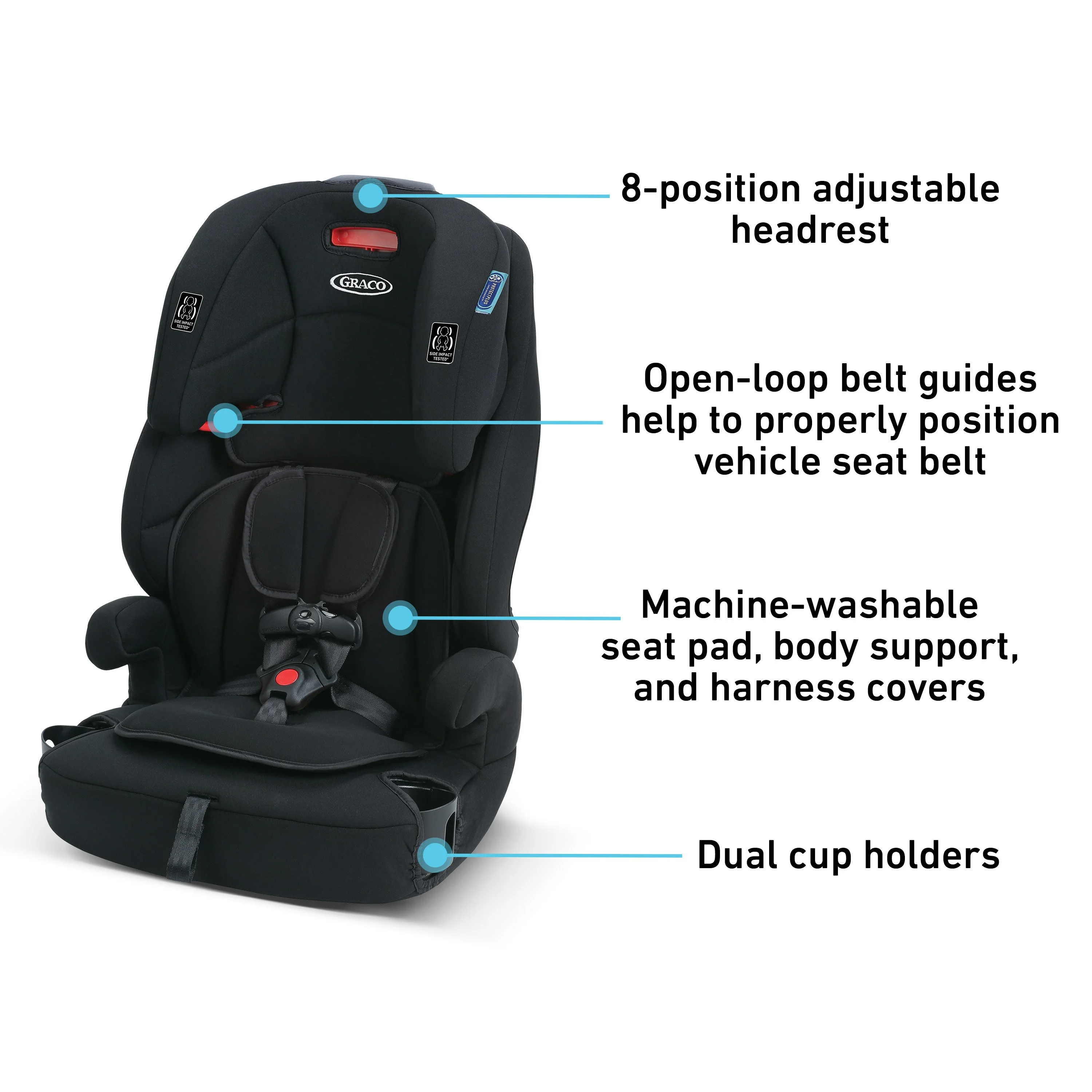 Graco® Tranzitions�?3-in-1 Forward Facing Harness Booster Car Seat, Marley, 14 lbs