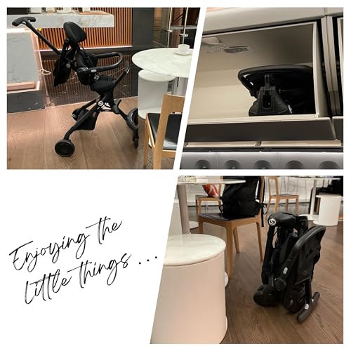 509 Crew EZ TRAVELLER Baby Buggy Stroller Pushchair, Easy & Compact Fold, 2 posizioni Recline Backrest, manico regolabile, barra frontale regolabile, Canopy, Basket, da 6 m a 15 kg, nero : Prima infanzia