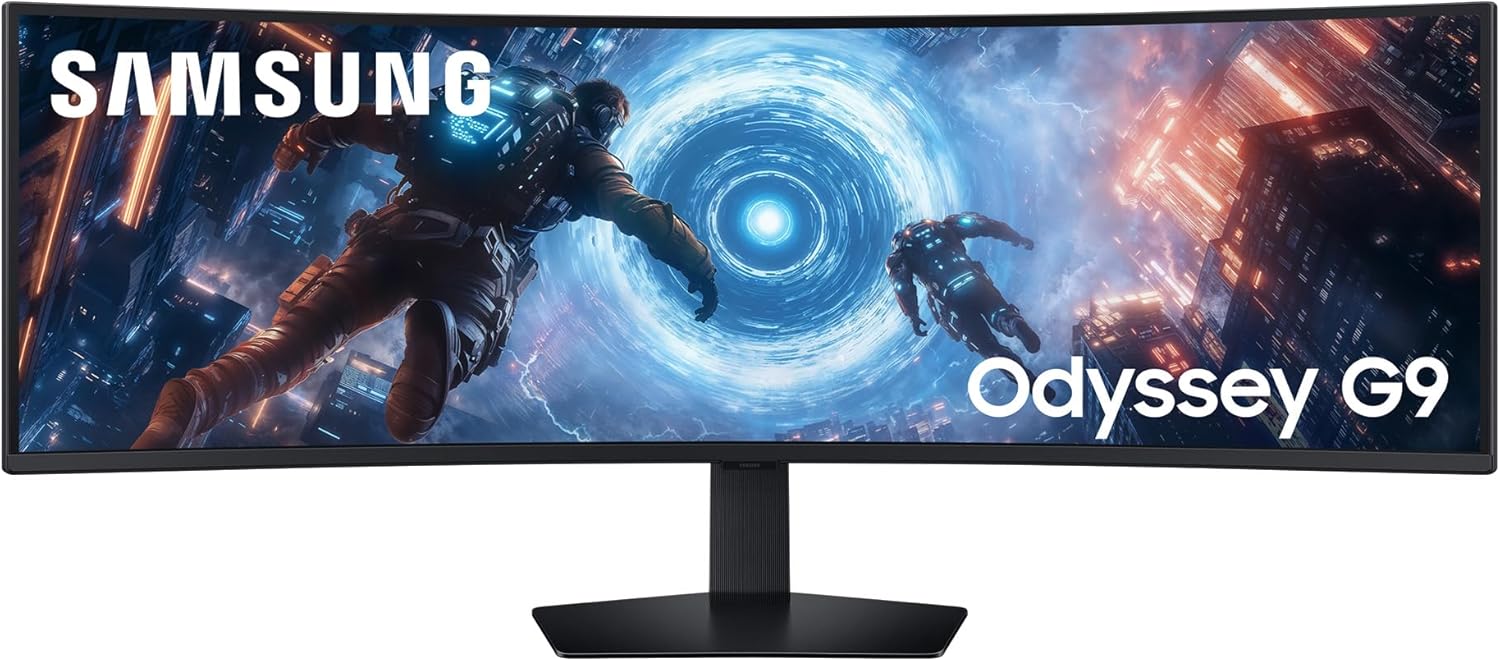 Odyssey G91F, Ultrawide Curved 32:9, Gaming Monitor, 49 Zoll, LED-VA-Panel, DQHD, 5120 x 1440, DisplayHDR 600, AMD FreeSync Premium Pro, 1ms, 144 Hz, Schwarz, LS49FG916EUXEN