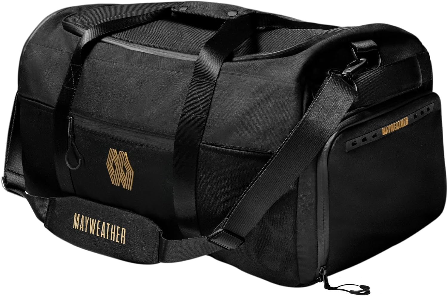 Hayabusa Mayweather Airstream Duffle Turnbeutel für Damen und Herren, Schwarz/Gold, 50 l, Schwarz/Gold, One size (50L)