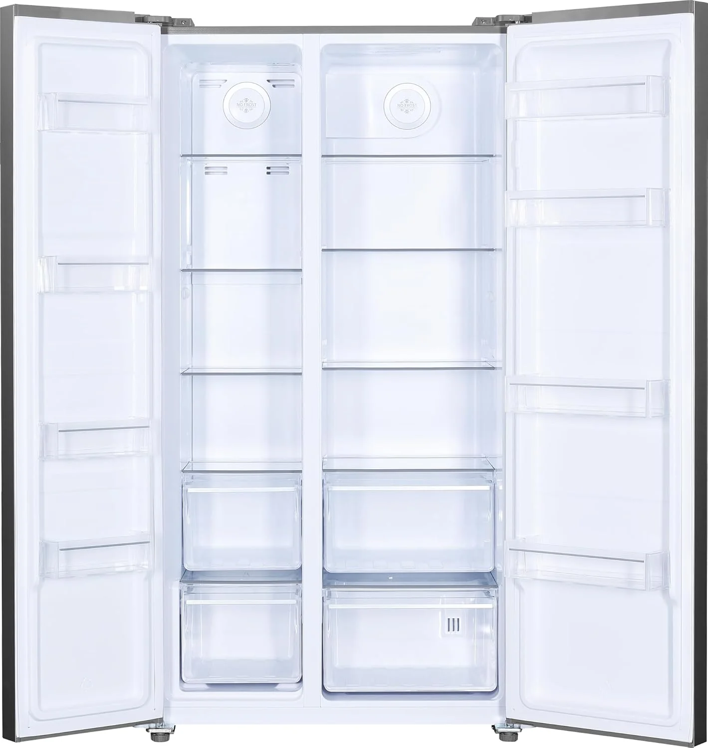 Beko GNO5322WDXPN Side-by-Side, Koelkast, Vriesvak, 532 l totaalvolume, 347 liter koelruimte, 185 liter vriesruimte, multifunctioneel display, NoFrost, waterdispenser, RVS