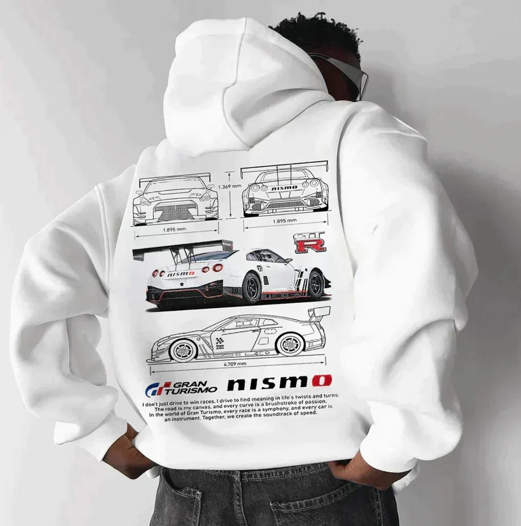 Unisex Renn-Hoodie mit Grafikdruck �C Dynamischer Look
