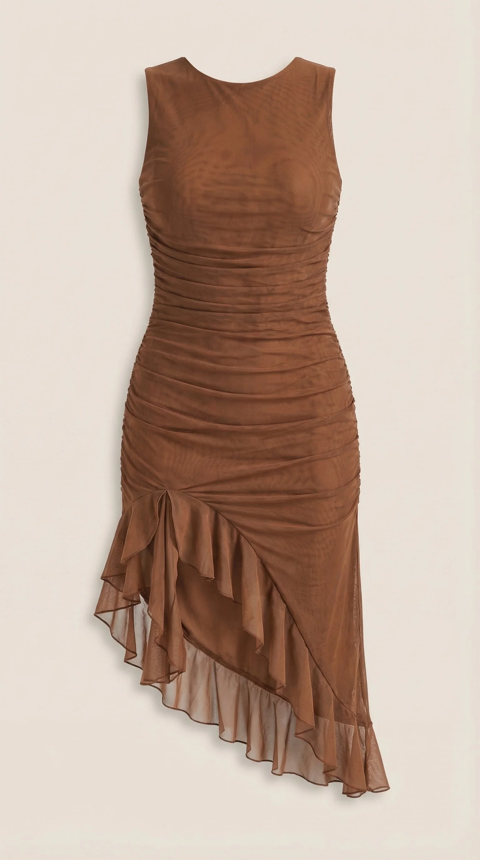 Midi-Kleid mit R��schen