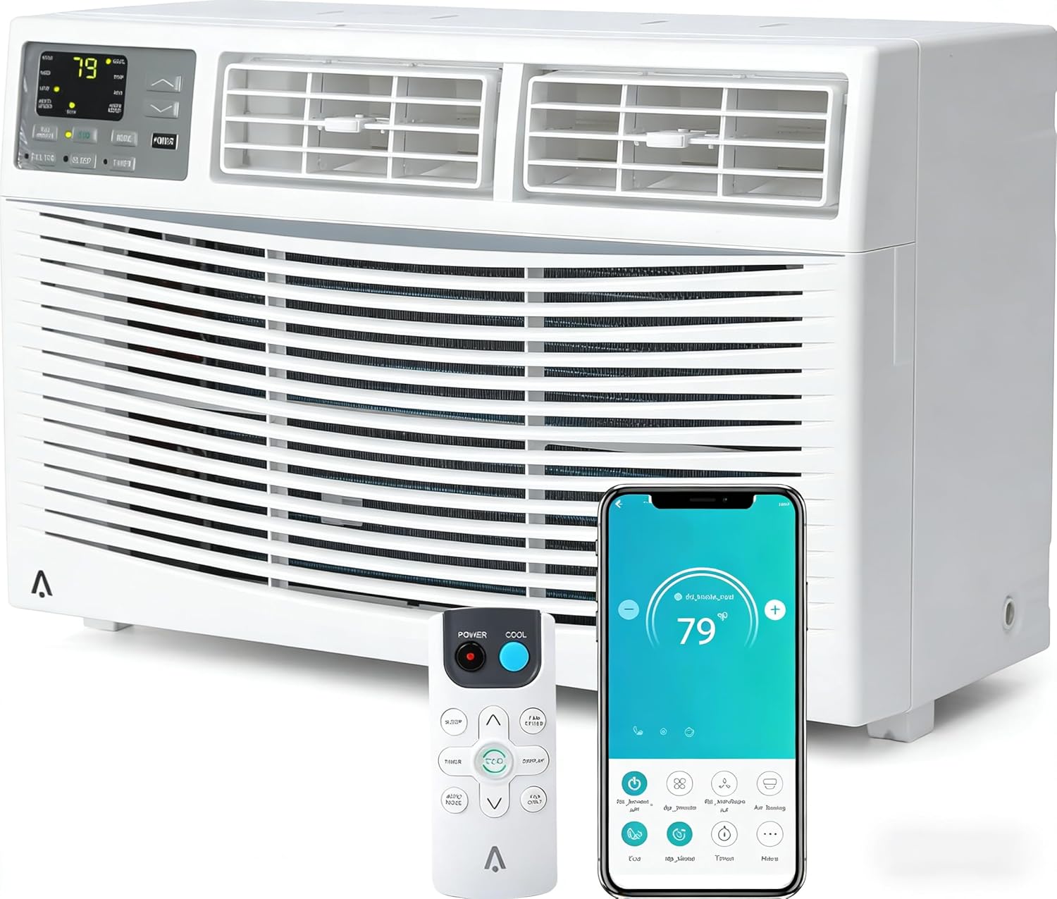 Fenster-Klimaanlage 8000 BTU, 115 V Wechselstrom-Einheit, kühlt bis zu 350 Quadratfuß, energiesparend mit Fernbedienung und App und Timer, perfekt für Schlafzimmer