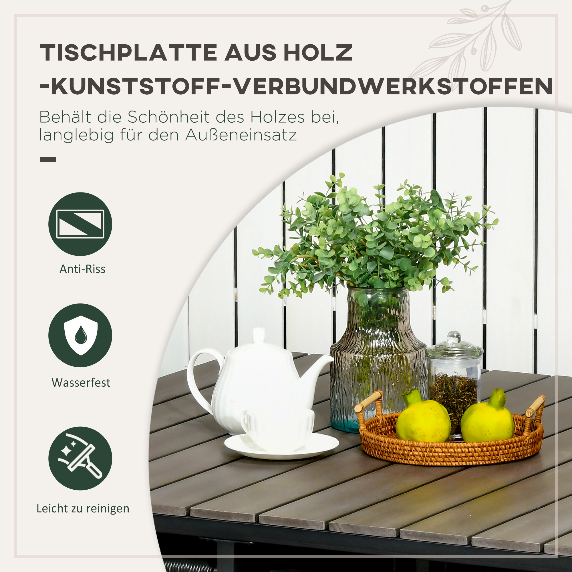 5-delige tuinset, polyrattan, inclusief zitkussens, weerbestendig, zwart/grijs