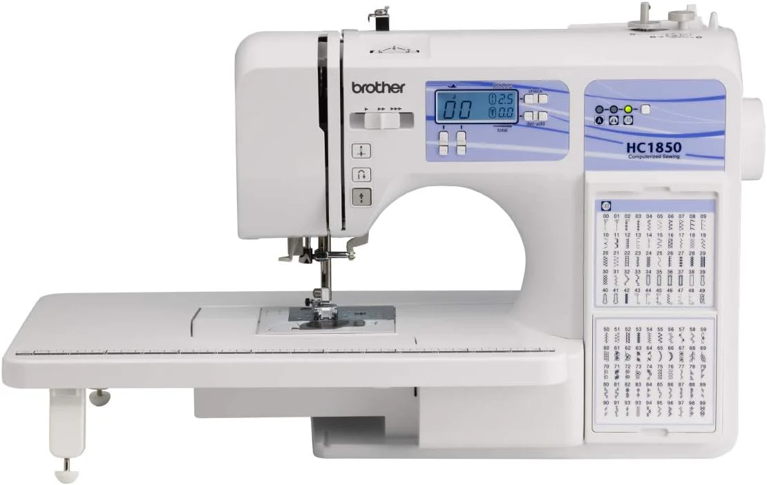 Brother HC1850 sewing and quilting machine. 185 built-in stitches. LCD display