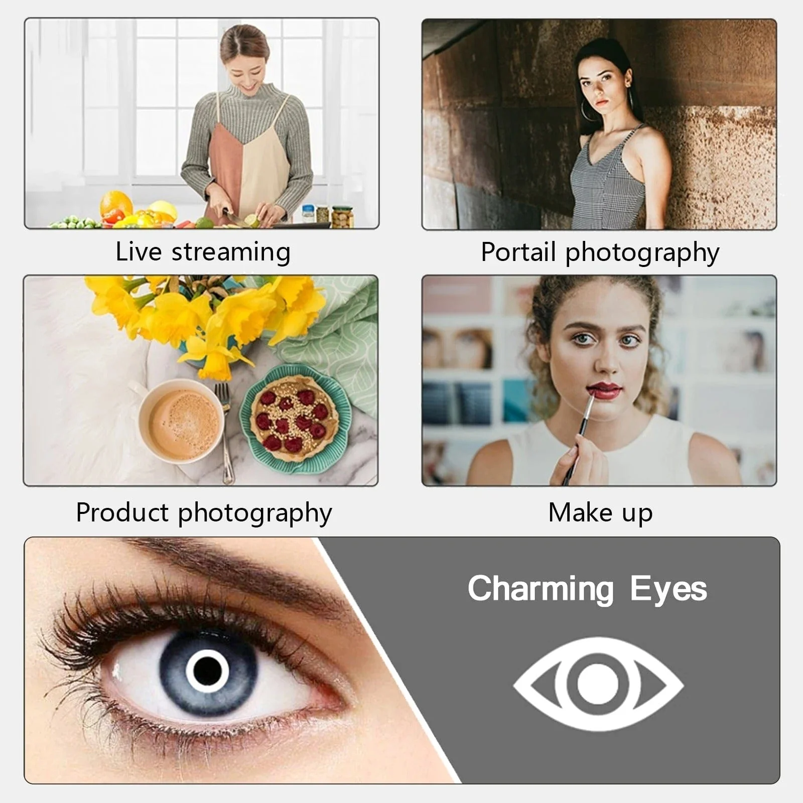 10 Inch LED Ring Light with Tripod and Phone Holder