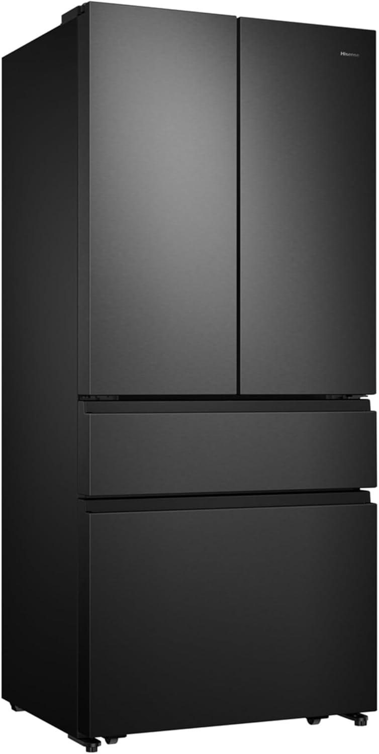 Hisense RF540N4SBF2 Réfrigérateur congélateur à porte française, NoFrostPlus, compresseur inverter, Multiflow 360°, SuperCool, 181,7 cm, réfrigérateur 302 l, partie congélateur 178 l, 40 dB, 310
