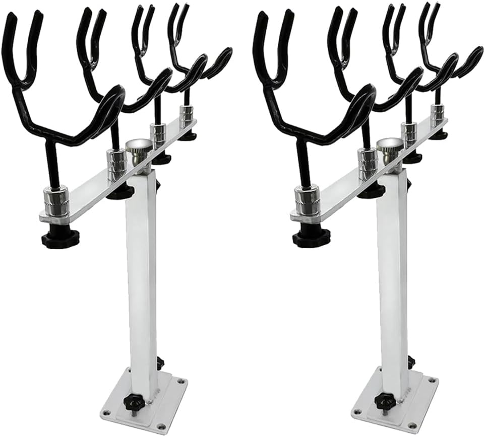 Sure Grip Bootsrutenhalter aus Stahl + Aluminium-Montageplatte Set (6591A-2 Stück)