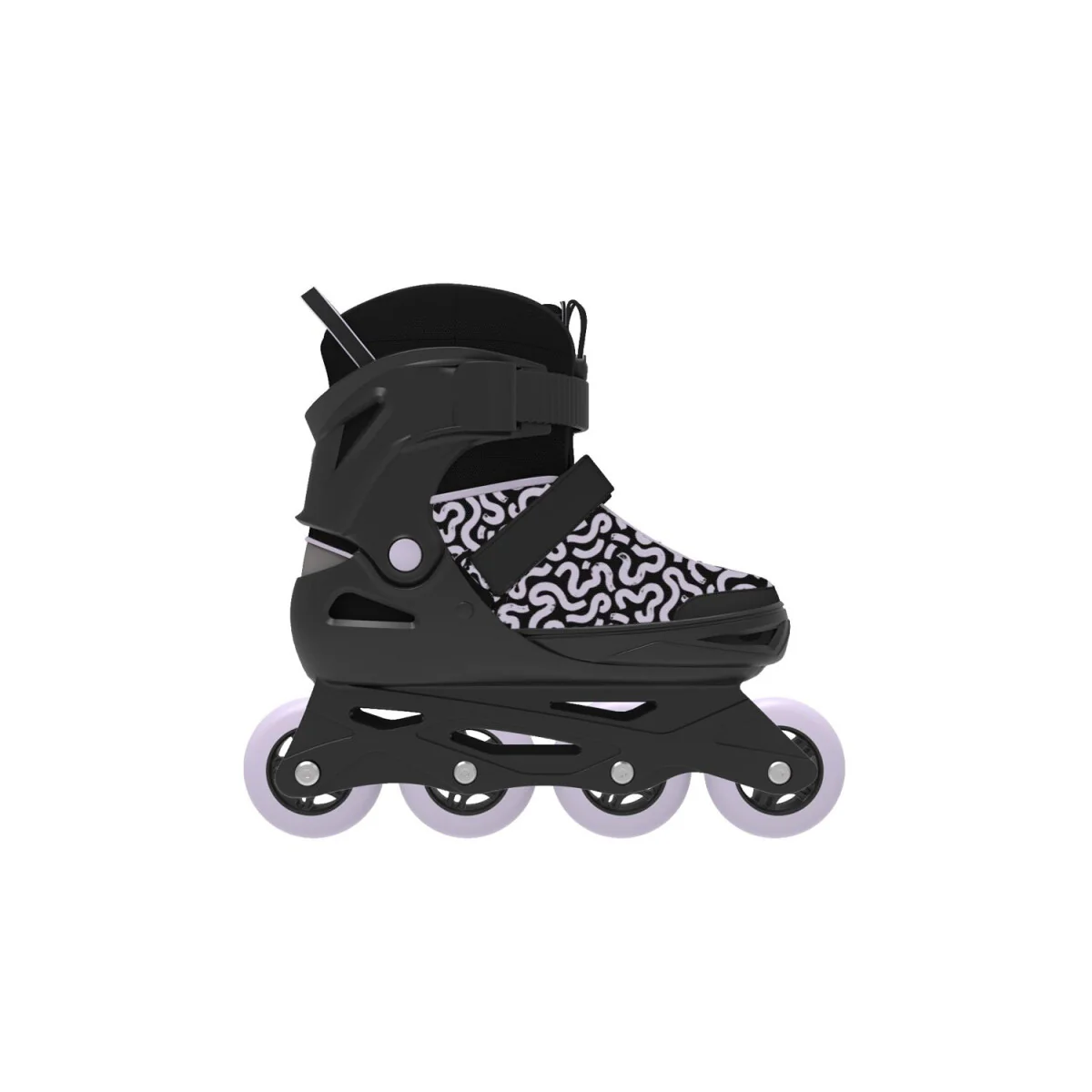 CRIVIT Jeugd-softboot-inline skates, verstelbaar (zwart/paars) - B-keus goed