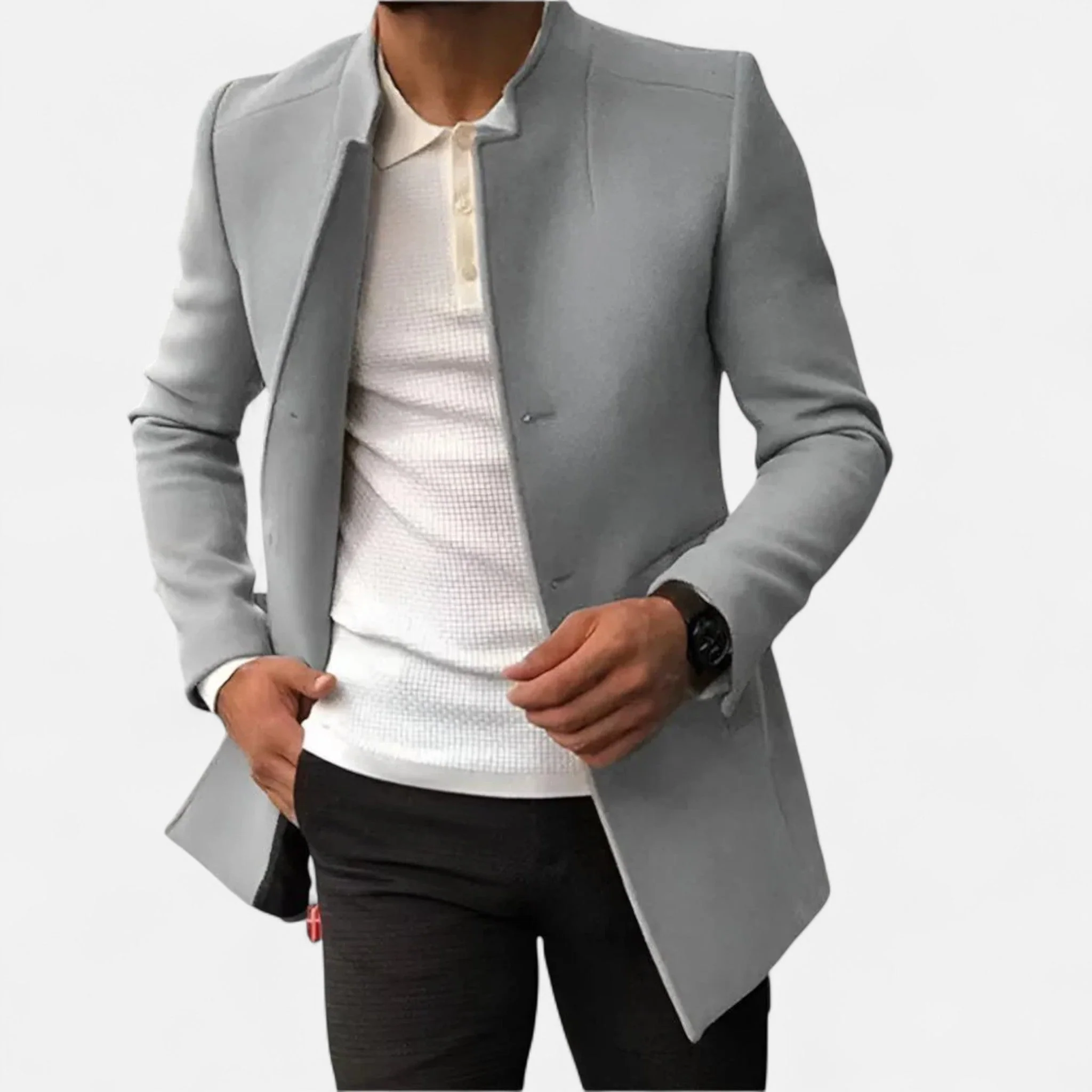 Eleganter Herren-Wollmantel mit zeitloser Eleganz