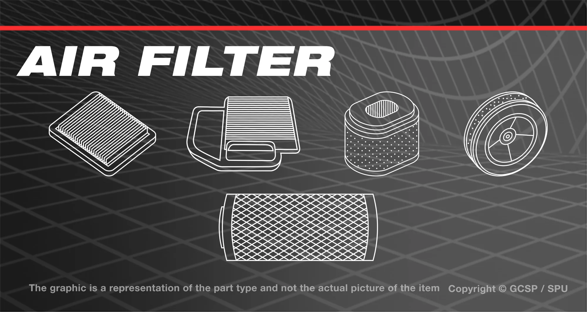 Air Filter Cleaner For Poulan PM22Y625RH Lawn Mowers 22