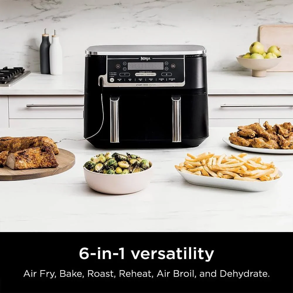 Ninja DZ550 Foodi 10 Quart 6-in-1 DualZone
