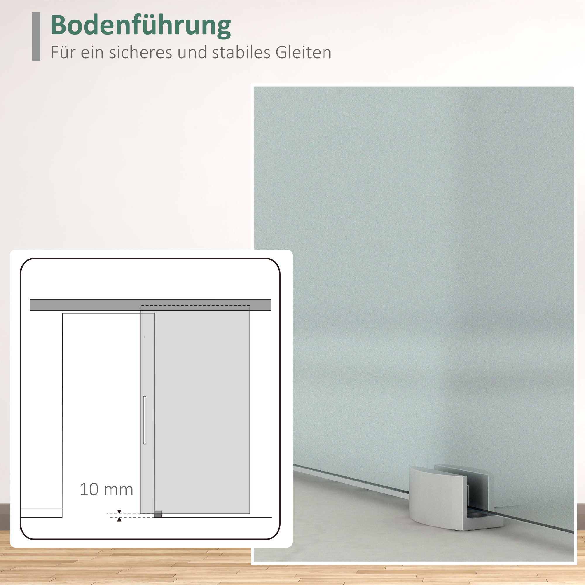 glazen schuifdeur schuifdeur kamerdeur met handgreep aan ����n zijde gesatineerd 2050 x 1025 mm