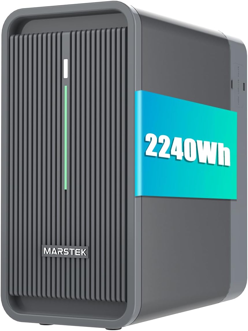 Balkonkraftwerk mit Speicher B2500, 6000 Ladezyklen, 1600W Max. 1600W PV-Eingang & 800W Ausgang Erweiterbar auf 8960Wh, IP65,0% MwSt - Nur für Privatpersonen