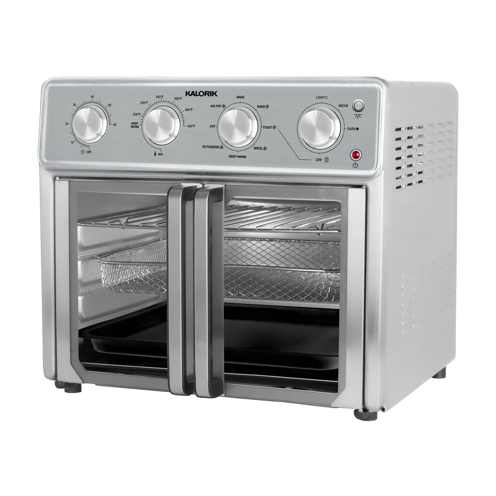 2025 Kalorik 26 Quart Digitale MAXX? Oven met Airfryer en 7 Accessoires, Roestvrij Staal