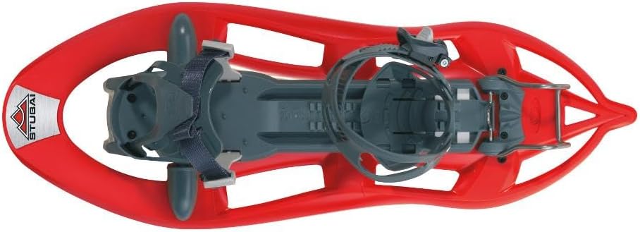 Leichter & robuster Schneeschuh 660 x 250 mm mit Universalbindung & Steighilfe – Riemen- & Ratschenverschluss – passend für Schuhgröße 35–47 – für 50–120 kg – ideal für steiles & verschneites Gelände