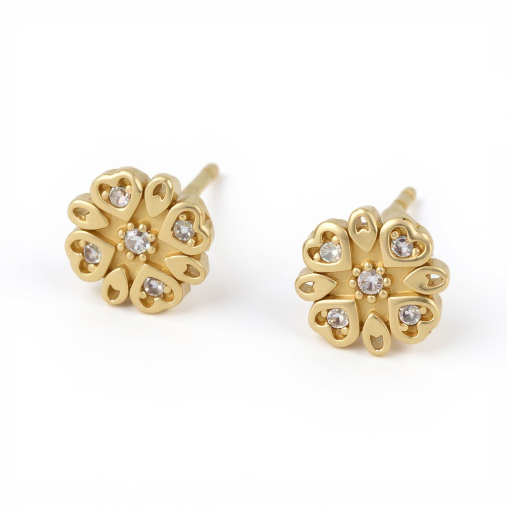 Złote kolczyki Próby 585