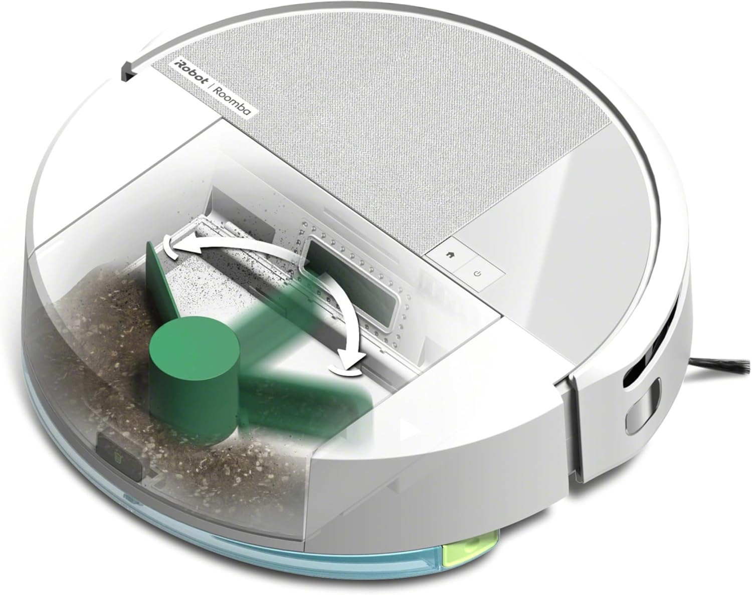 iRobot Roomba 205 DustCompactor Combo Robot - Automatycznie zagęszcza zanieczyszczenia wewnątrz robota do 60 dni - Clearview LiDAR - 7KPa - Ładuje i wznawia pracę - SmartScrub - Czarny
