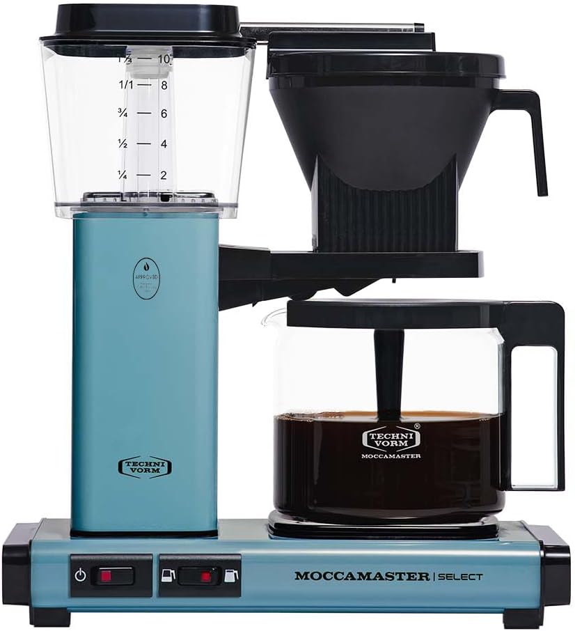 Moccamaster KBG Select, Kaffeemaschine, Retro Kaffeemaschine, Filterkaffee, Off-White, 1.25L