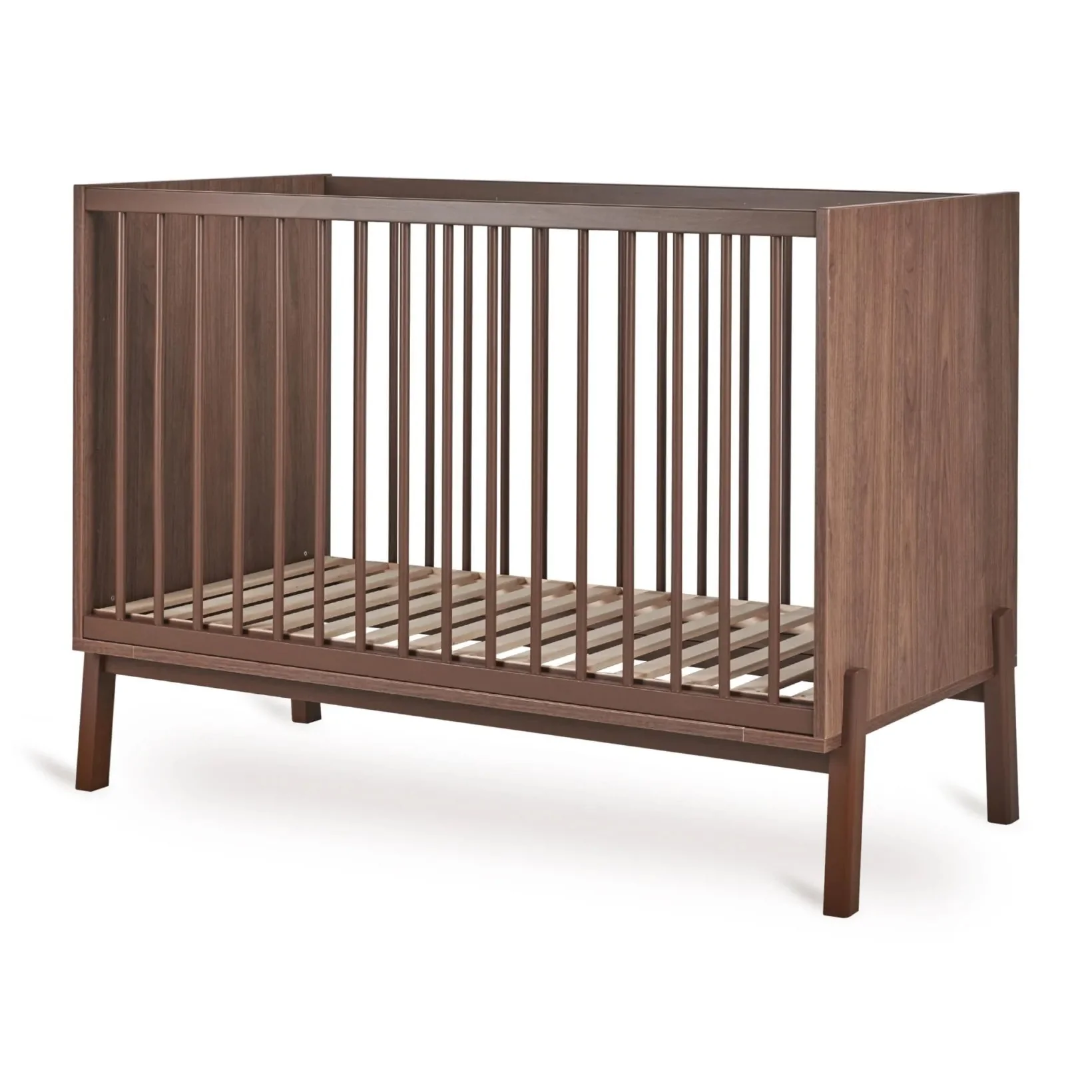 2025 Quax Babybed Ashi Collectie ?C Kastanjebruin | Tijdloze eenvoud & minimalistisch design | Verstelbare hoogte (30/45/60 cm) | FSC-gecertificeerd beukenhout | Inclusief lattenbodem, zonder matras