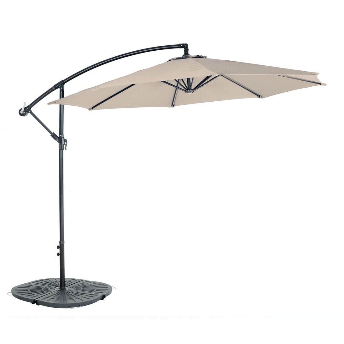 Grote 3m Banana Parasol �C Grote Patio Parasol met Verwijderbare Arm