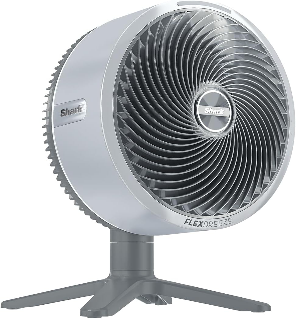 Shark FlexBreeze TableMate Akku-Ventilator, innen & außen, ≤24h Laufzeit, Hochgeschwindigkeits-Kühlung, 20 m Reichweite, leise & langlebig, 5 Geschwindigkeiten, Oszillation, Fernbedienung FA150EU