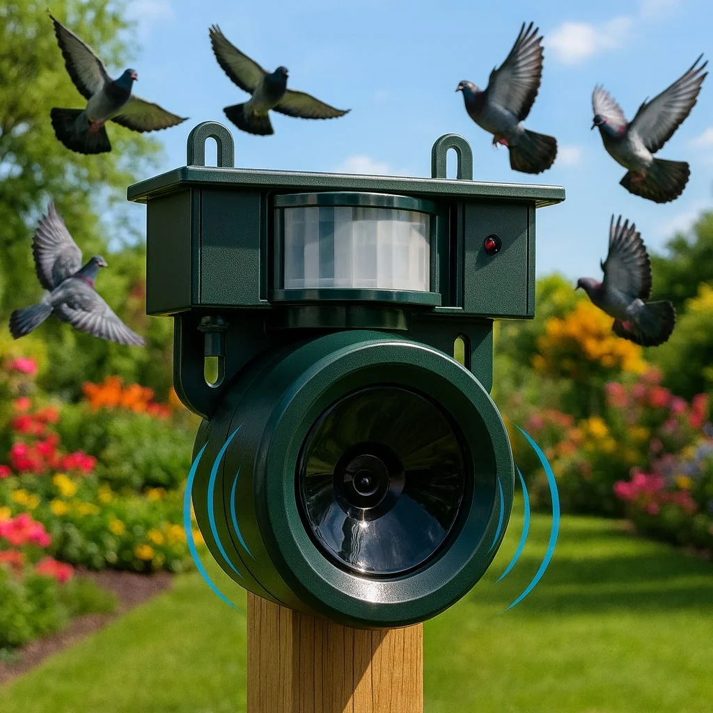 Vogelabwehr Ger?t f��r Balkon und Garten gegen Tauben