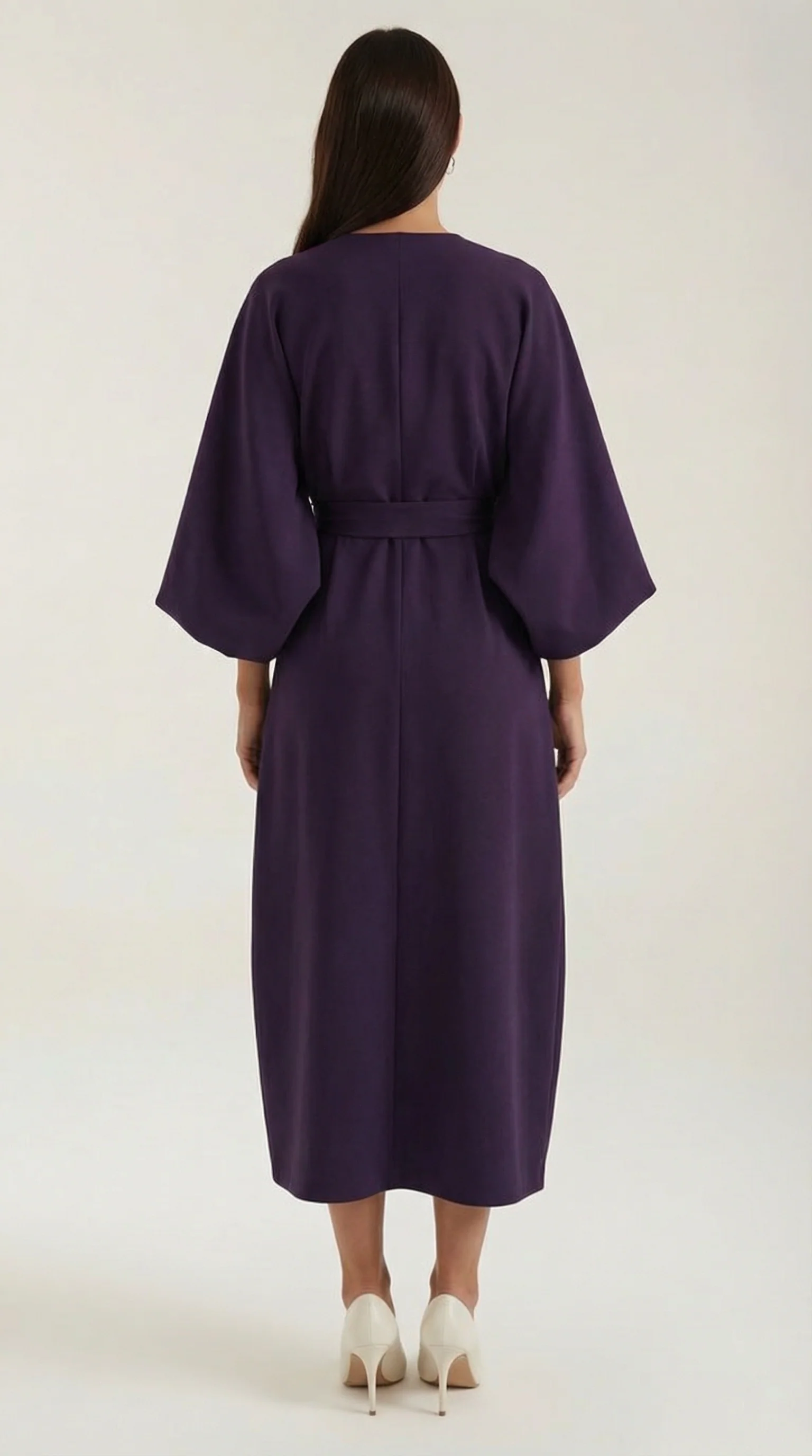 Midikleid mit Ballon?rmeln