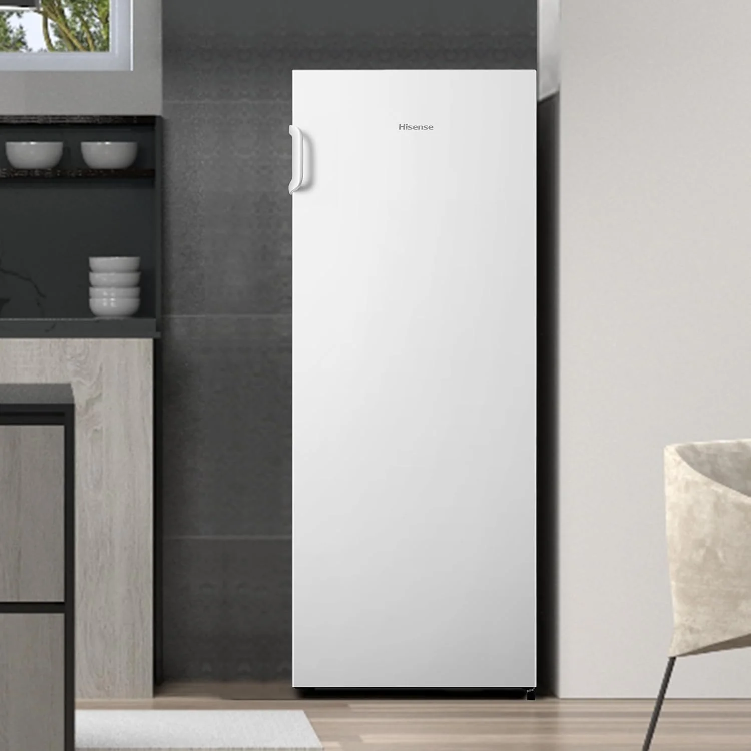 Hisense FV191N4AW2 Vriezer/ TotalNoFrost/ SuperFreeze/ Deuralarm/ Multiflow 360��/ BigBox/ 143,4 cm/ Vriesgedeelte 147 l/ 41 dB/ 205 kWh/Wit