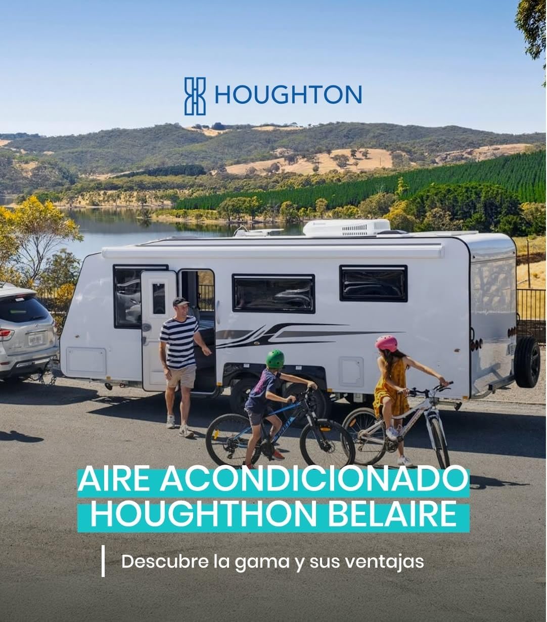 Belaire 2000K Klimaanlage 2,0kW – Reverse-Zyklus, 230V – Kompakte Wohnmobil-Klimaanlage für Van, Camper, Caravan, leise & energieeffizient