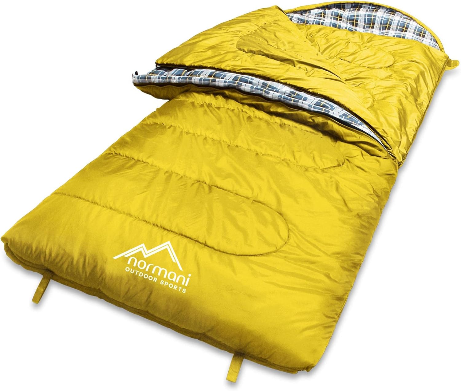 normani 4-in-1-Funktion Extrem Outdoor Schlafsack 'Antarctica' aus Nylon Rip-Stop mit 500 + 250 g/m² Hollow Fiber Füllung 220 x 90 cm