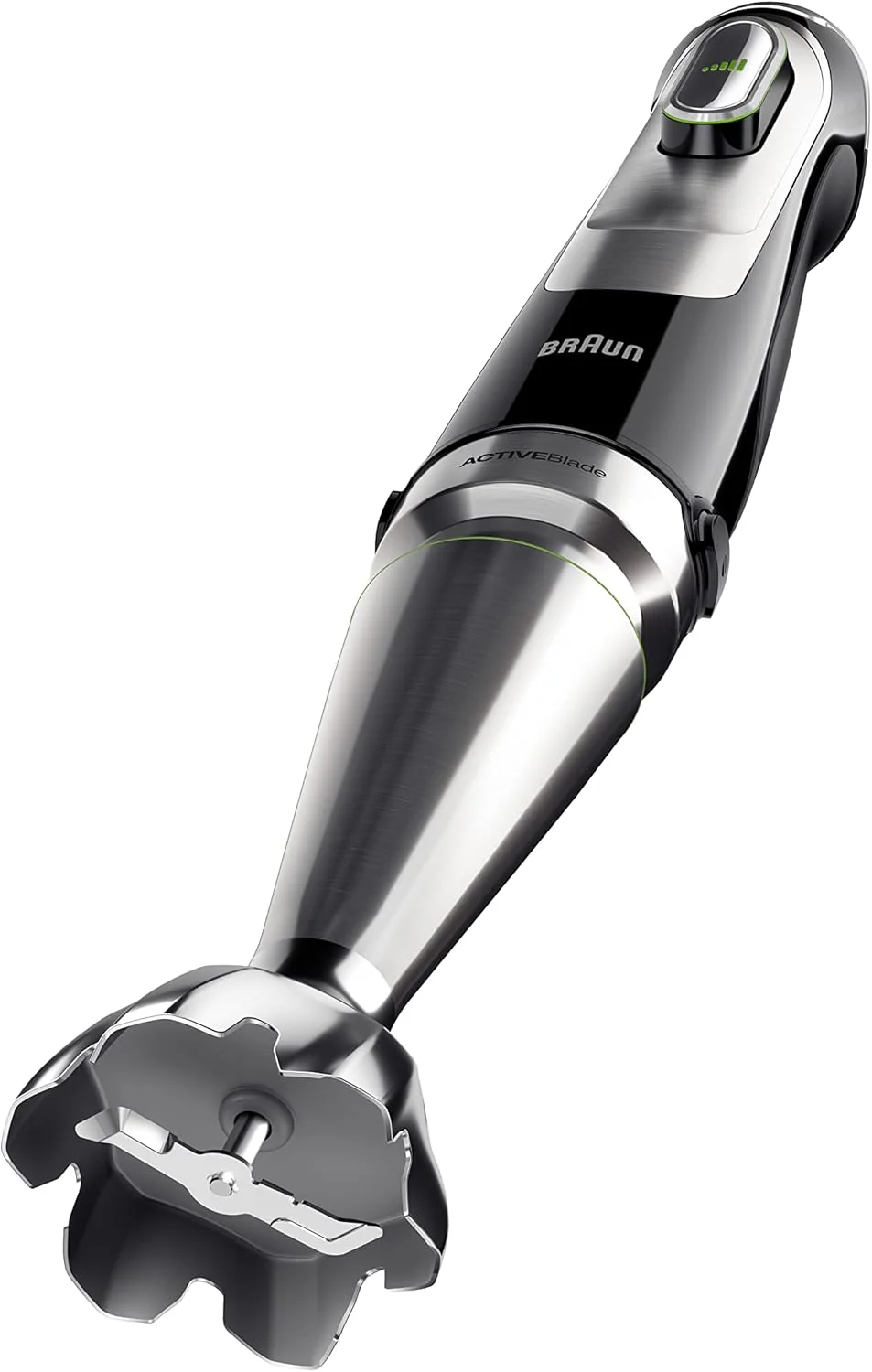 Braun MultiQuick 9 MQ 9187XLI staafmixer �C Staafmixer met Active PowerDrive technologie en 5 accessoires voor hakken, pureren, kloppen en crushen van ijs, 1200 watt, zwart/roestvrij staal