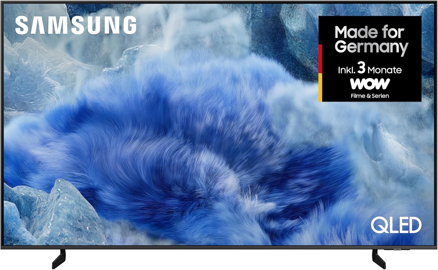 QLED Q8F 4K 75 Zoll (189 cm) UHD Fernseher, Q4 AI Prozessor, Quantum Dot für Reale Farben, AirSlim Design, 4K Upscaling, Gaming Hub, Kostenlose Inhalte, AI Smart TV