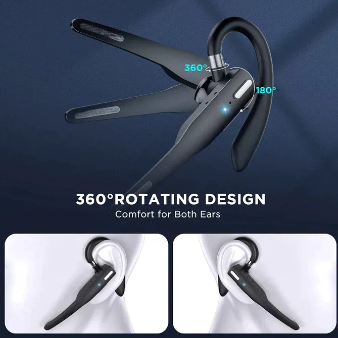 Drahtloses Bluetooth 5.1 Trucker-Headset mit Dual-Mikrofon und Geräuschunterdrückung