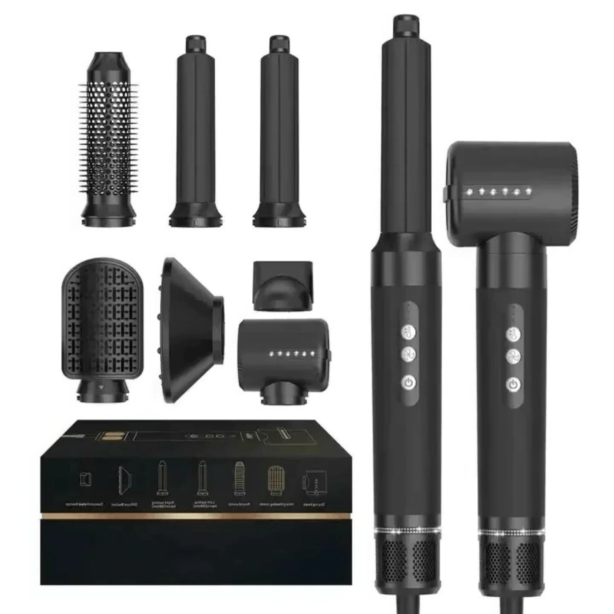 LuxePro 7-in-1 Professional Negative Ion Hair Dryer | The Ultimate All-in-One Hair Styling Tool