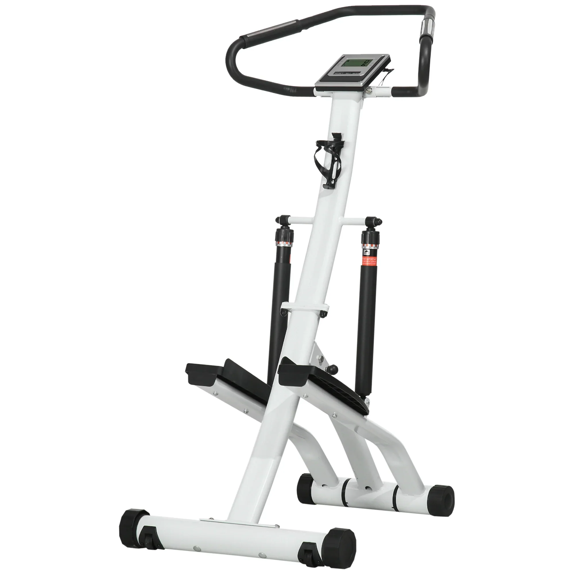 SPORTNOW Stepper met handgreep 12 weerstandsniveaus monitorweergave