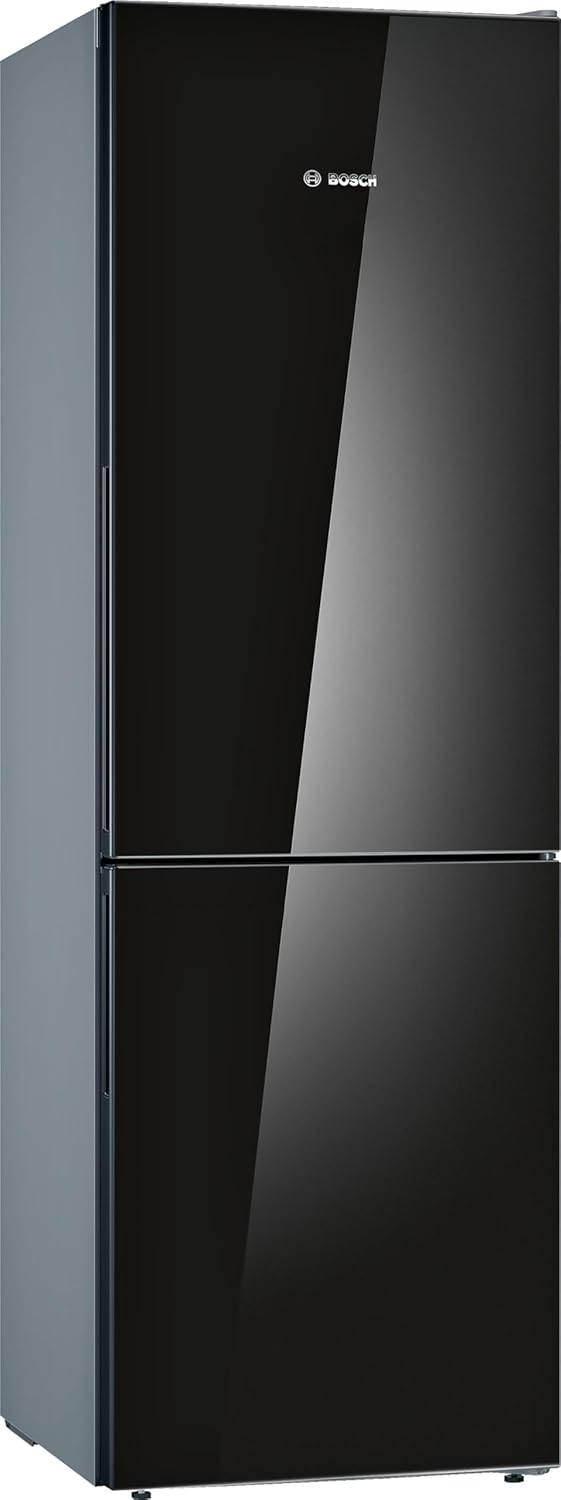 Bosch KGV36VBEAS, Série 4, Réfrigérateur congélateur, Pose libre, 186 x 60 cm, 214 L / 94 L, Noir