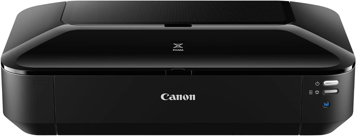 Canon PIXMA iX6850 printer, kleureninkjet multifunctioneel apparaat DIN A3+ (kantoorprinter, fotoprint, tekstprint, 9.600 x 2.400 DPI, wifi, WLAN, USB, 5 afzonderlijke inkten, direct printen, print-app) zwart