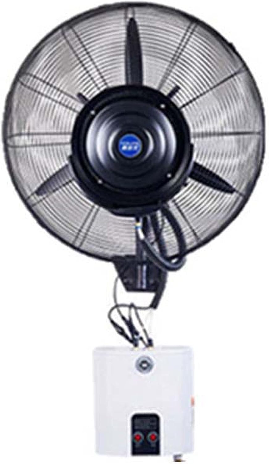 Kühler Nebelventilator – Oszillierender Industrieventilator zur Wandmontage für Werkstatt, Garage und Scheune mit 3 Windmodi