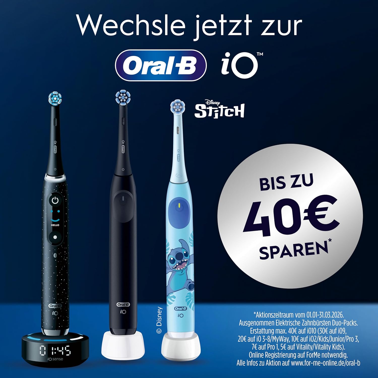 Oral-B iO Series 6 Plus Edition Elektrische Zahnbürste — Electric Toothbrush, Inkl. 3 Aufsteckbürsten, 5 Putzmodi für Zahnpflege, Reise-Etui — Zahnbürste Elektrisch, Designed by Braun, Schwarz