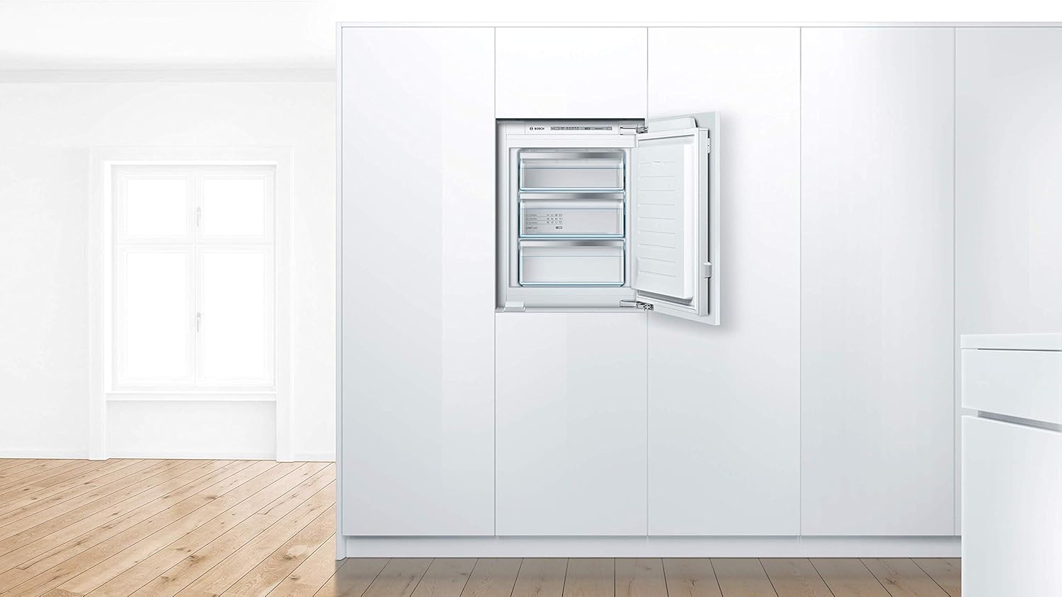 Bosch GIV11ADC0 Serie 6 Einbau-Gefrierschrank, 95 kWh, Jahr, 70 l, LowFrost, FreshSense, 72 x 56