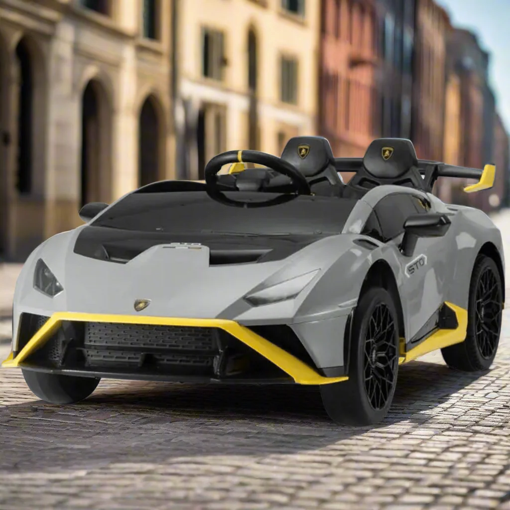 Lamborghini Huracan STO Drift 24V Children Ride on Car With a parental controller - Grey