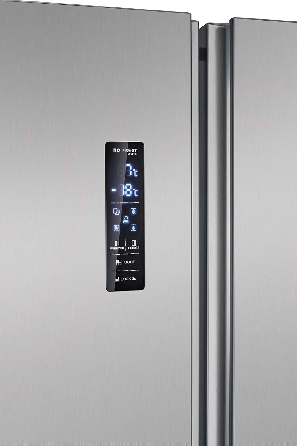 Bomann® French Door Kühlschrank No Frost | Kühl-Gefrier-Kombinationen mit Total No Frost | Kühlschrank mit Gefrierfach 400L | Side by Side Kühlschrank mit MultiAirflow-System | KG 7354 Edelstahl