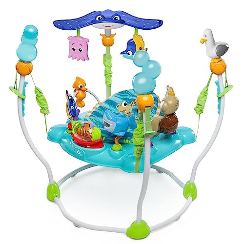 Bright Starts Disney Baby Finding Nemo Activity Center Jumper with Interactive Toys, 360�� Seat, Adjustable Positions