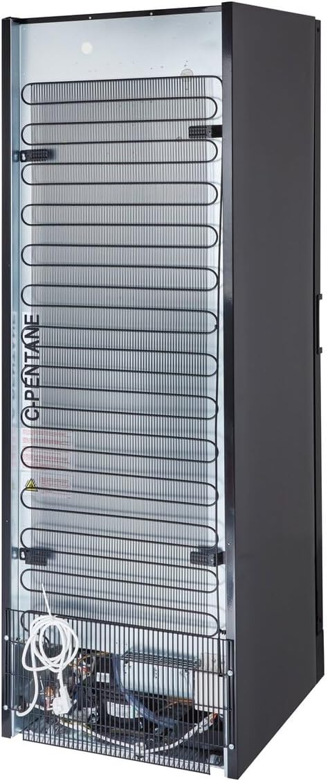 GastroHero Getränkekühlschrank Profi 382 für die Gastronomie, Made in Europe, 4 verstellbare Einlegeböden, 382 Liter Kühlraumvolumen, Kühlschrank mit Glastür, Abschließbar, Gastronomiebedarf, Schwarz